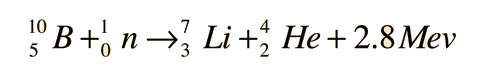 boron-neutron reaction