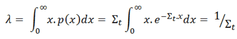mean free path - equation
