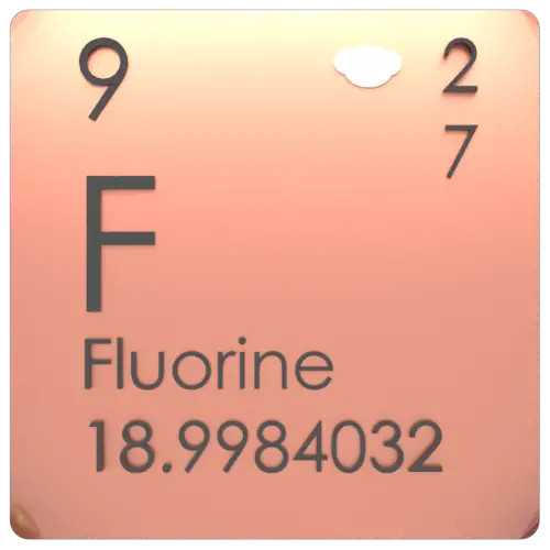 Tabela periódica de flúor