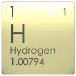 Hidrógeno en la tabla periódica