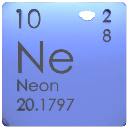 Tabla periódica de neón