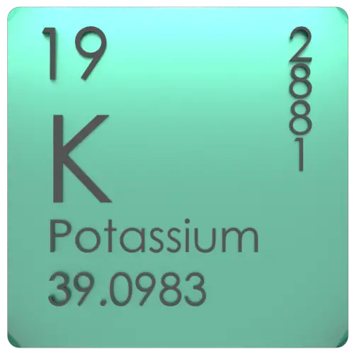 Tableau périodique du potassium