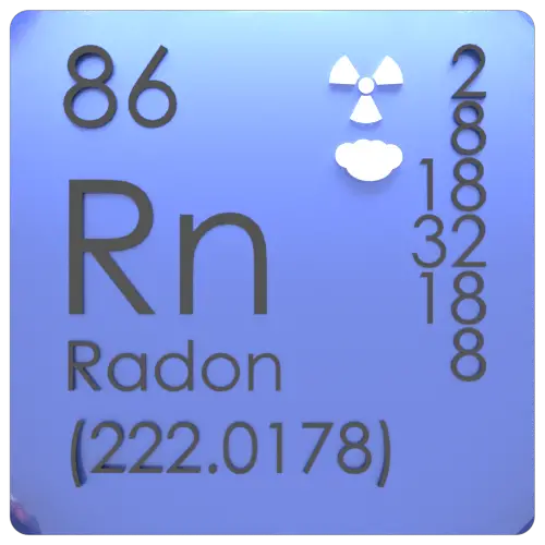 Tabla periódica de radón