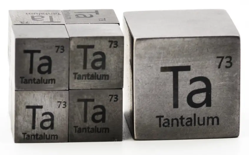 Tabla periódica de tantalio