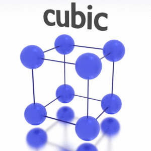 A estrutura cristalina do flúor é: cúbica