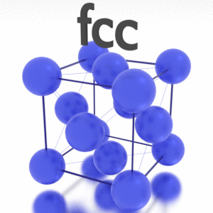A estrutura cristalina do irídio é: cúbica de face centrada