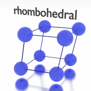 La estructura cristalina del antimonio es: romboédrica